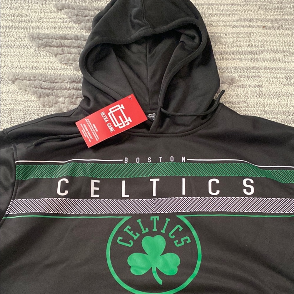 Boston Celtics Black and Green Hoodie